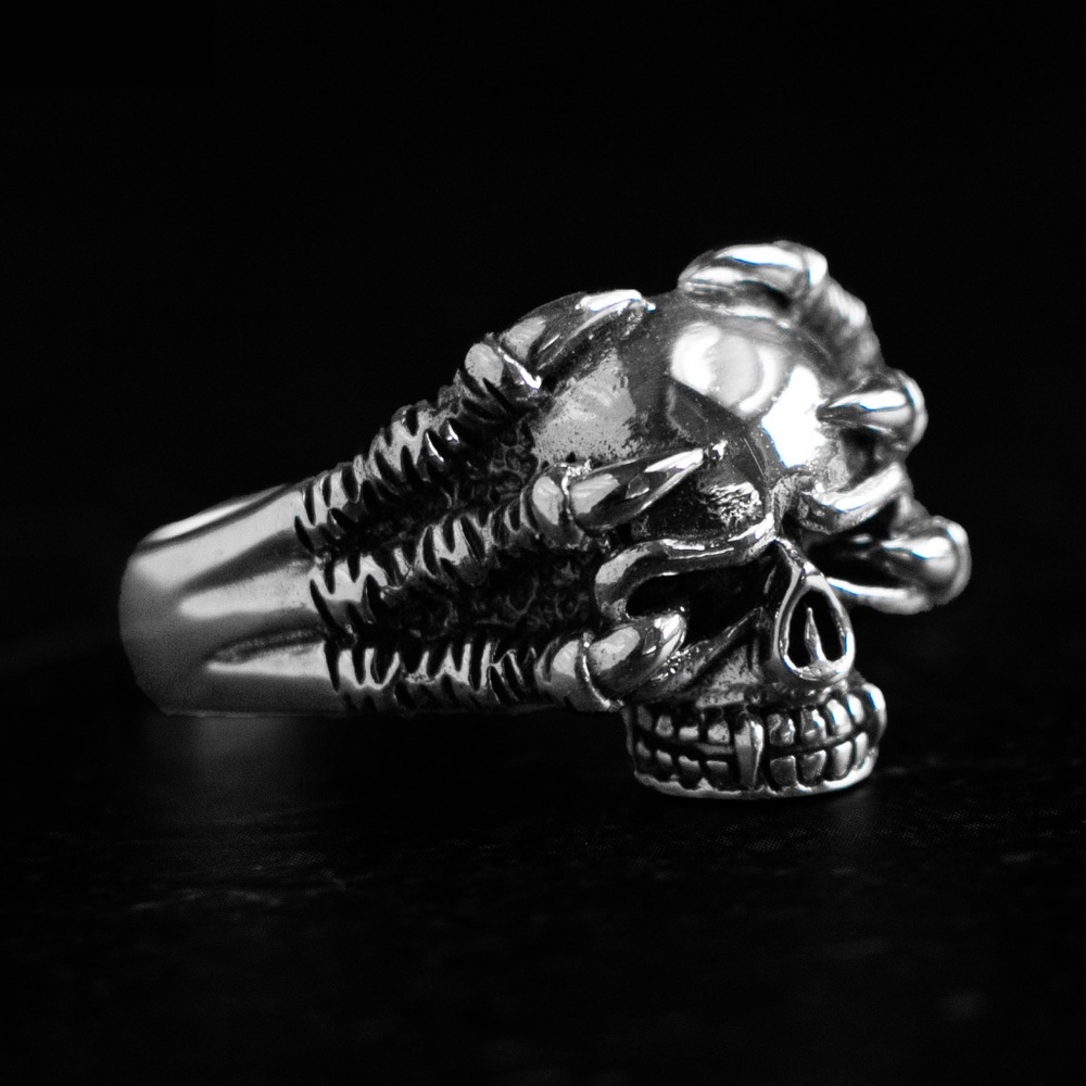 Skull Ring on Sterling Silver 925 stamped